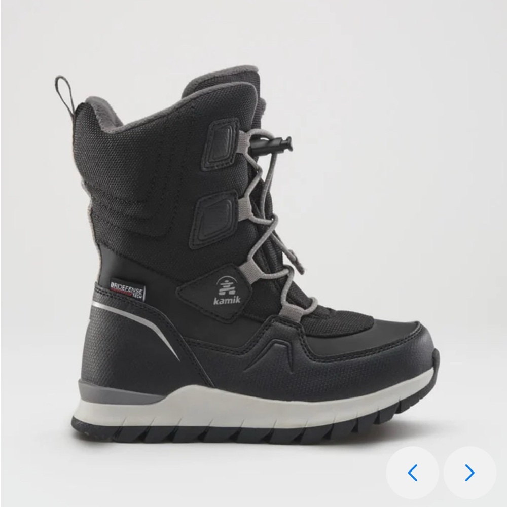 Kamik Black and Gray Bouncer 2 Snow boots